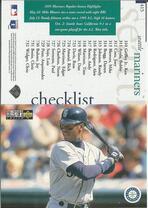 1996 Upper Deck Collectors Choice #415 Mariners Checklist