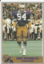 1992 Pacific Washington Greats #54 Mike Rohrbach