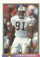 1991 Bowman Base Set #72 Lamarr Rogers