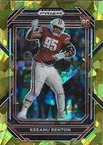 2023 Panini Prizm Draft Picks Gold Ice Prizm #194 Keeanu Benton