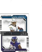 2023 Panini Contenders Round Numbers #8 Jordan Addison|Quentin Johnston