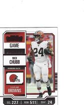 2023 Panini Contenders Game Ticket Red #26 Nick Chubb