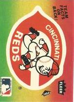 1983 Fleer Team Stickers (Blue Back) #NNO Reds (Logo)