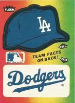 1984 Fleer Team Stickers (Red Back) #NNO Dodgers (Hat)