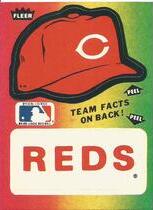 1984 Fleer Team Stickers (Red Back) #NNO Reds (Hat)