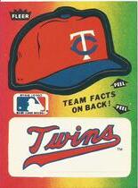 1984 Fleer Team Stickers (Red Back) #NNO Twins (Hat)