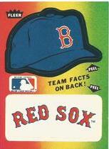 1984 Fleer Team Stickers (Red Back) #NNO Red Sox (Hat)
