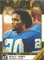 2019 Donruss Legends of the Fall #13 Billy Sims