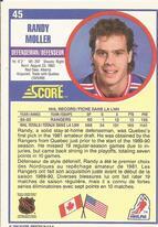 1990 Score Canadian #45 Randy Moller