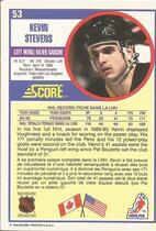 1990 Score Canadian #53 Kevin Stevens