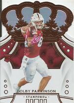 2020 Panini Chronicles Draft Picks Crown Royale #61 Colby Parkinson