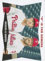 2020 Topps Archives 1960 Topps Combos #60CC-HH Bryce Harper|Rhys Hoskins