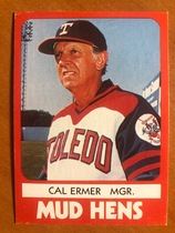 1980 TCMA Toledo Mud Hens #3 Cal Ermer