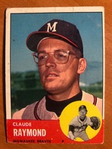 1963 Topps Base Set #519 Claude Raymond