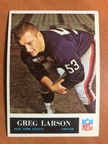 1965 Philadelphia Base Set #118 Greg Larson