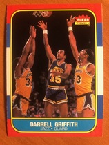 1986 Fleer Base Set #42 Darrell Griffith