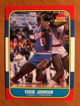 1986 Fleer Base Set #51 Eddie Johnson