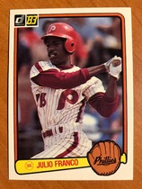 1983 Donruss Base Set #525 Julio Franco