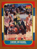 1986 Fleer Base Set #72 Xavier McDaniel