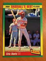 1988 Fleer Baseballs Best Sluggers vs. Pitchers #10 Eric Davis