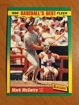 1988 Fleer Baseballs Best Sluggers vs. Pitchers #27 Mark McGwire