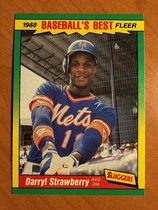 1988 Fleer Baseballs Best Sluggers vs. Pitchers #40 Darryl Strawberry