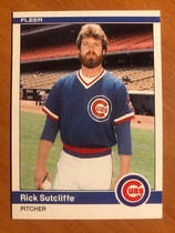 1984 Fleer Update #114 Rick Sutcliffe