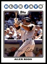 2008 Topps Base Set Series 1 #80 Alex Rios