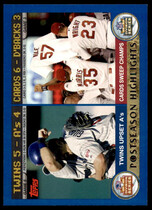 2003 Topps Base Set #350 Post Season Highlig