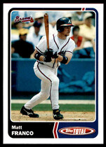 2003 Topps Total #561 Matt Franco