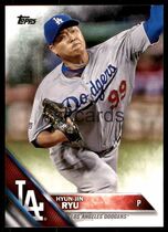 2016 Topps Base Set #293 Hyun-Jin Ryu