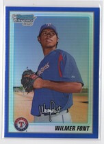 2010 Bowman Chrome Prospects Blue Refractors #BCP87 Wilmer Font