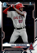 2021 Bowman Chrome Prospects #BCP-94 Trent Deveaux