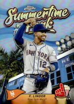 2024 Topps Chrome Summertime in the Park #SITP-2 Francisco Lindor