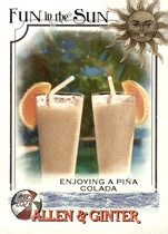 2023 Topps Allen & Ginter Fun in the Sun #FITS-15 Enjoying A Pina Colada