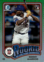 2024 Bowman Chrome Rookie of the Year Favorites #ROY-1 Ronny Mauricio