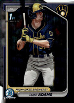 2024 Bowman Chrome Prospects #BCP-50 Luke Adams