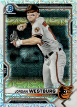 2021 Bowman Chrome Mega (Mojo Refractor) #BCP-98 Jordan Westburg