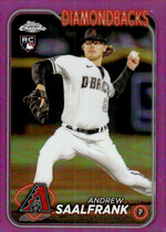 2024 Topps Chrome Pink Refractor #178 Andrew Saalfrank