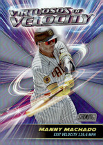 2024 Stadium Club Virtuosos of Velocity #VV-21 Manny Machado