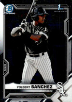 2021 Bowman Chrome Prospects #BCP-40 Yolbert Sanchez