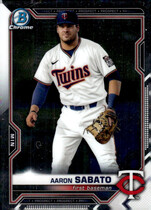 2021 Bowman Chrome Draft #BDC-163 Aaron Sabato