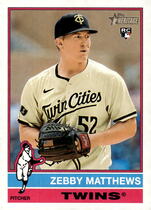 2025 Topps Heritage Dark Green Border #309 Zebby Matthews