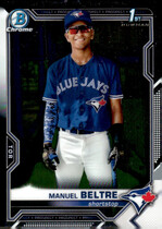 2021 Bowman Chrome Prospects #BCP-244 Manuel Beltre