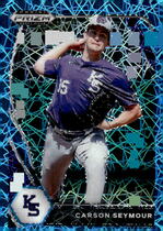 2021 Panini Prizm Draft Picks Carolina Blue Velocity Prizm #PDP172 Carson Seymour