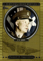 2007 Topps Distinguished Service #DS6 Dwight Eisenhower