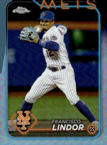 2024 Topps Chrome Refractor #137 Francisco Lindor