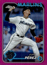 2024 Topps Chrome Pink Refractor #6 Eury Perez