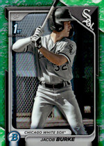 2024 Bowman Chrome Prospects Lunar Glow Refractor #BCP-116 Jacob Burke