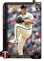 2025 Topps Base Set #283 Zebby Matthews